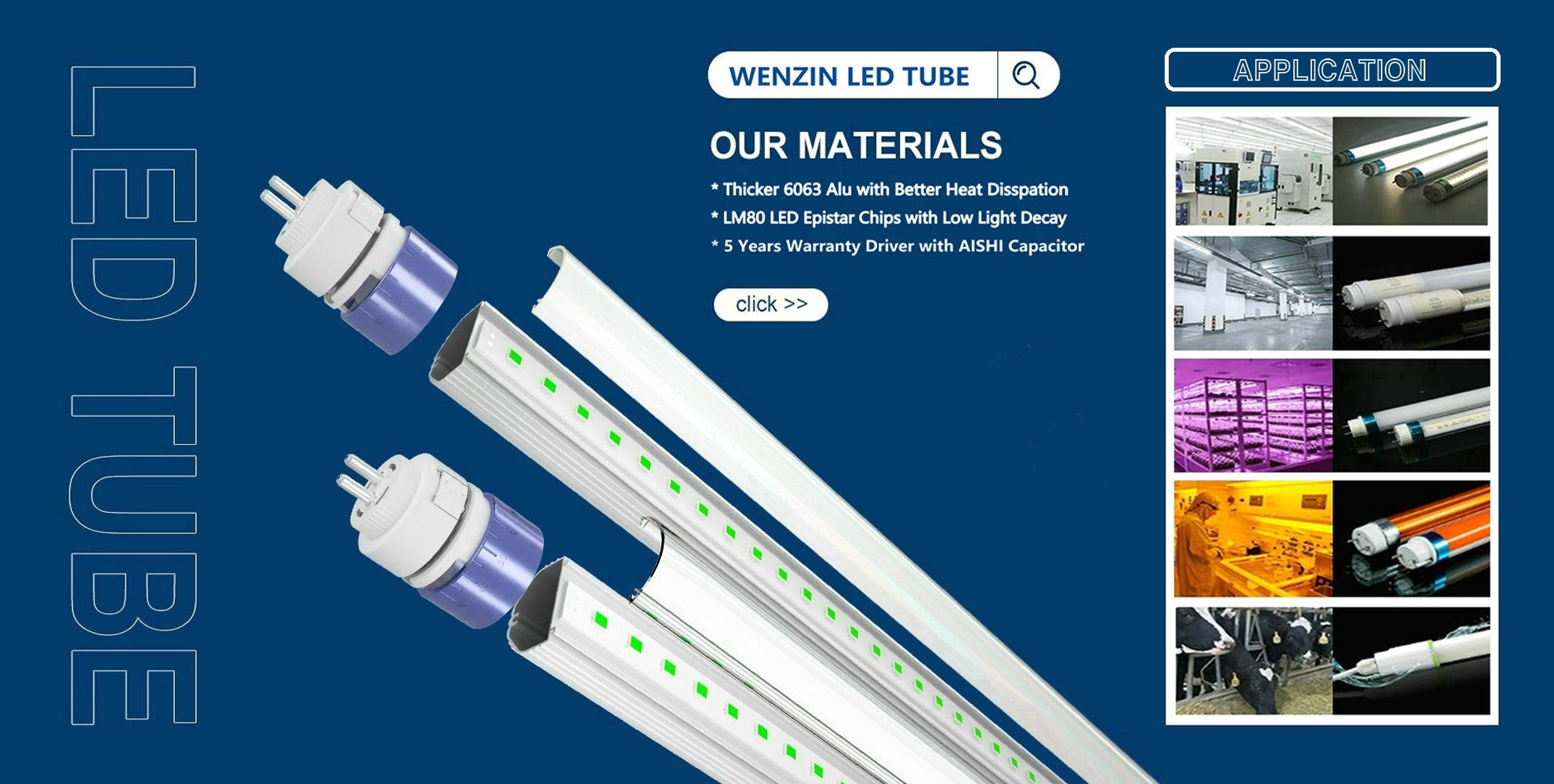 V Shape T8 Tube